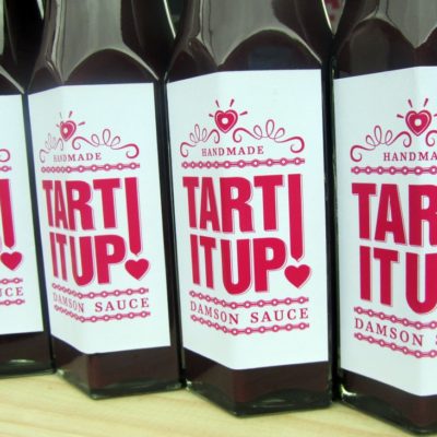 News on the Tart It Up! Damson Sauce front