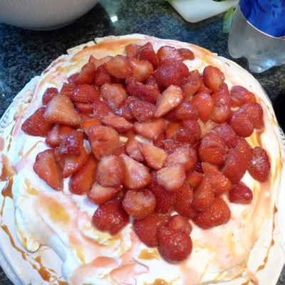 Prodigious Strawberry Pavlova